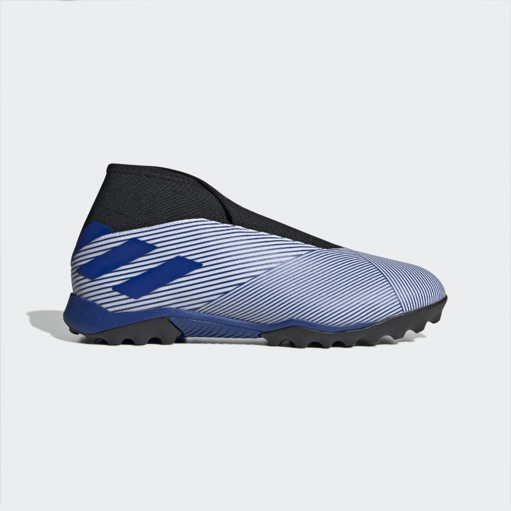 Adidasi Fotbal Adidas Nemeziz 19.3 Turf Barbati Romania - Albi/Albastru Regal/Negrii EG7252